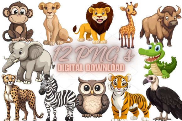 Download Jungle Animals Clipart, PNG 8S-17 - Jungle Collection