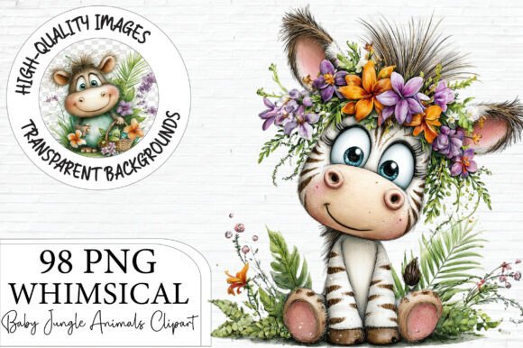 Download Baby Jungle Animals Clipart Bundle - Jungle Collection