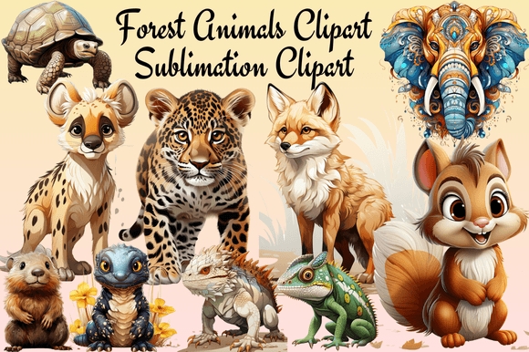 Download Forest Animals Clipart Sublimation Clipa - Premium Resources