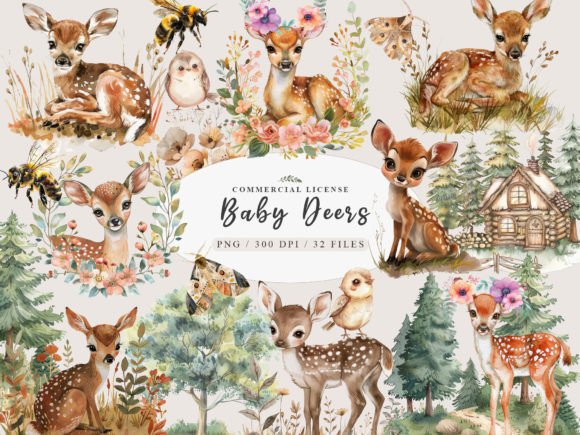 Download Forest Animals Clipart, Baby Deer Png - Forest animals clipart Collection