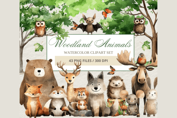 Download Forest Animals Clipart Bundle - Forest animals clipart Collection