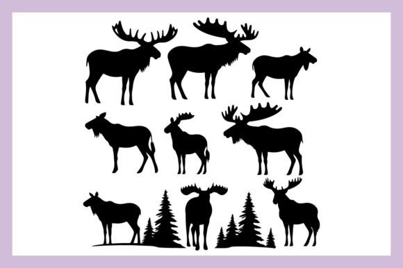 Download Moose Black Silhouette 2 - Moose Collection