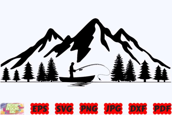 Download Fishing Scene SVG | Fishing SVG | Fish - Premium Resources